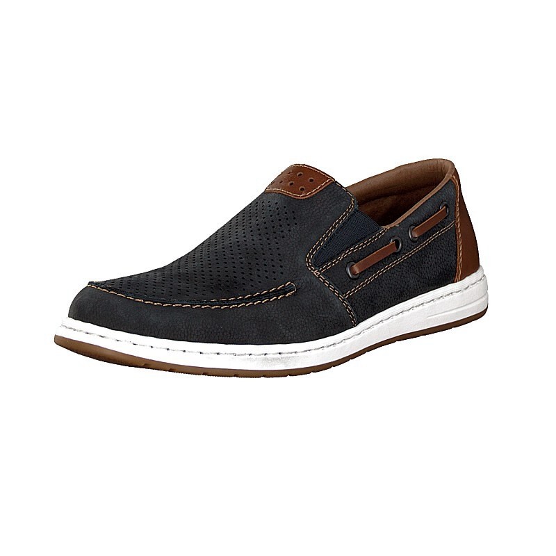 Slip On Rieker 18266-14 Para Homem - Azuis